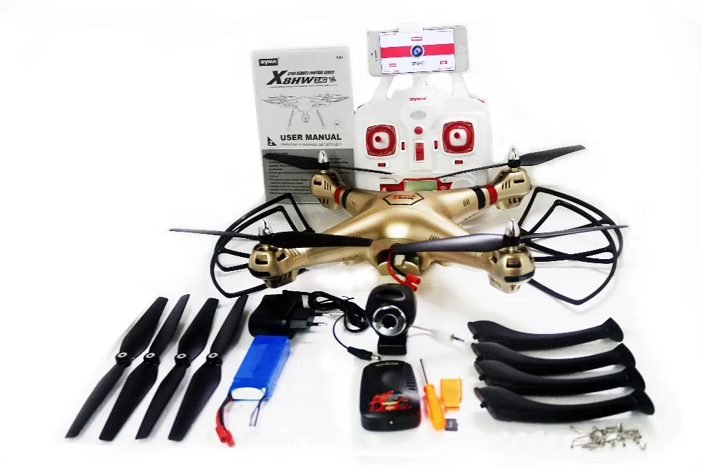 Syma X8HW WI FI FPV в режиме реального времени RC вертолет беспилотный Дрон с 1MP HD Камера 2 4