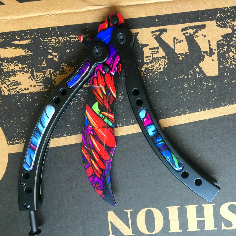 Нож бабочка CS Beast тренировочный складной клинок не затачивается|Ножи| |