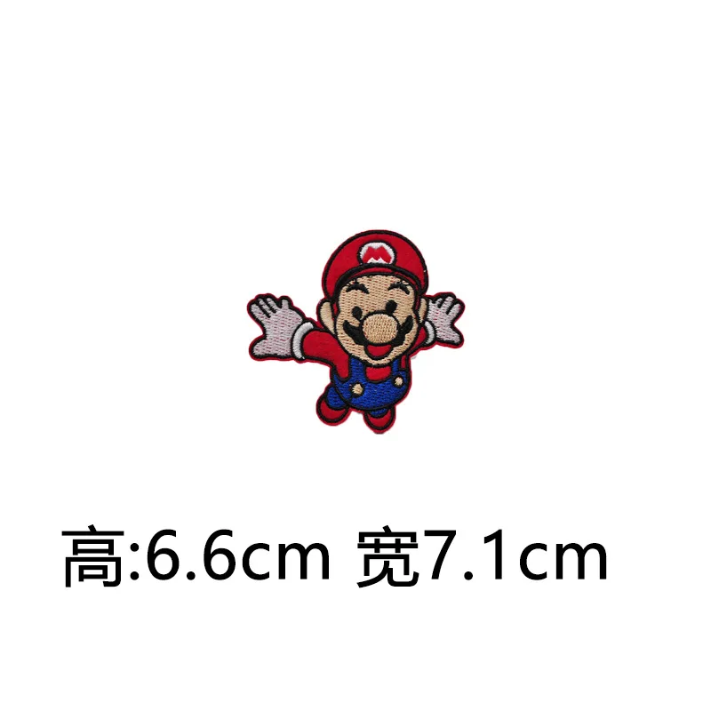 10Pcs/lot Super mario Embroidered Patch for Clothing Iron on Sew Applique Fabric Clothes Shoes Bags DIY Decoration Patches | Дом и сад