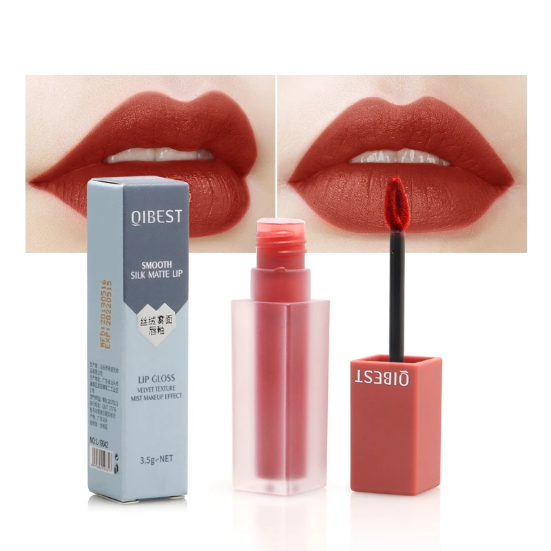 Matte Lip Gloss Women Sexy Velvet Cream Texture Waterproof Long Lasting Liquid Lipstick Makeup | Красота и здоровье
