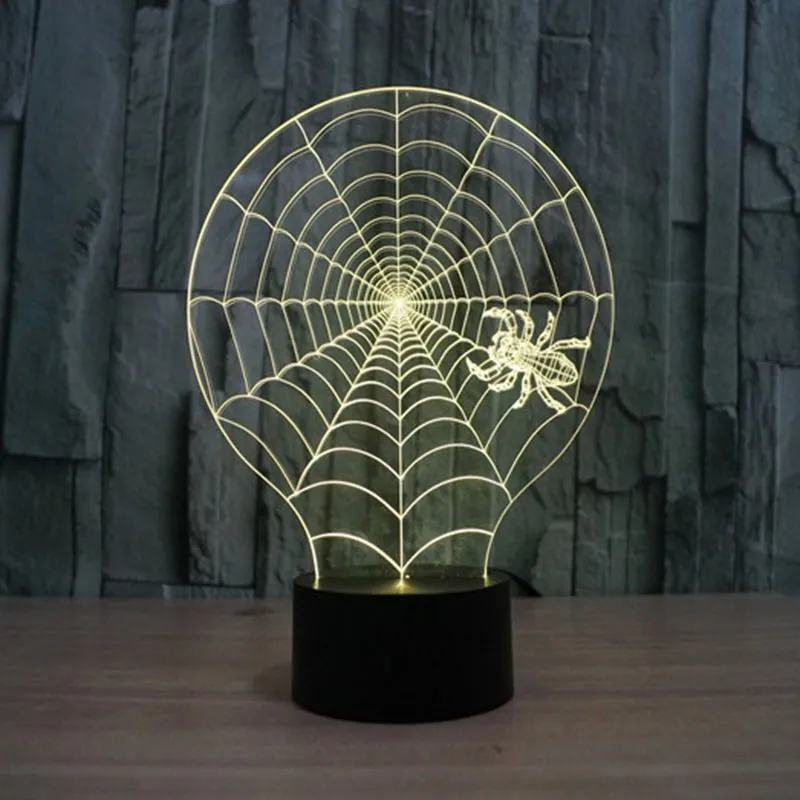 3D светодиодный ночник Коралловая паутина лампа USB новинка настенный светильник