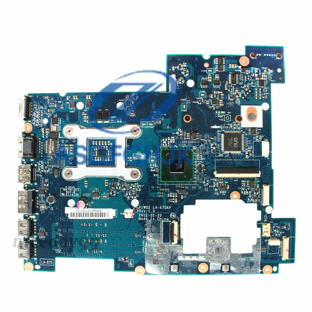 Материнская плата для ноутбука Lenovo G570 PIWG2 LA-675AP HM65 S989 DDR3 100% ТЕСТ ОК - купить по