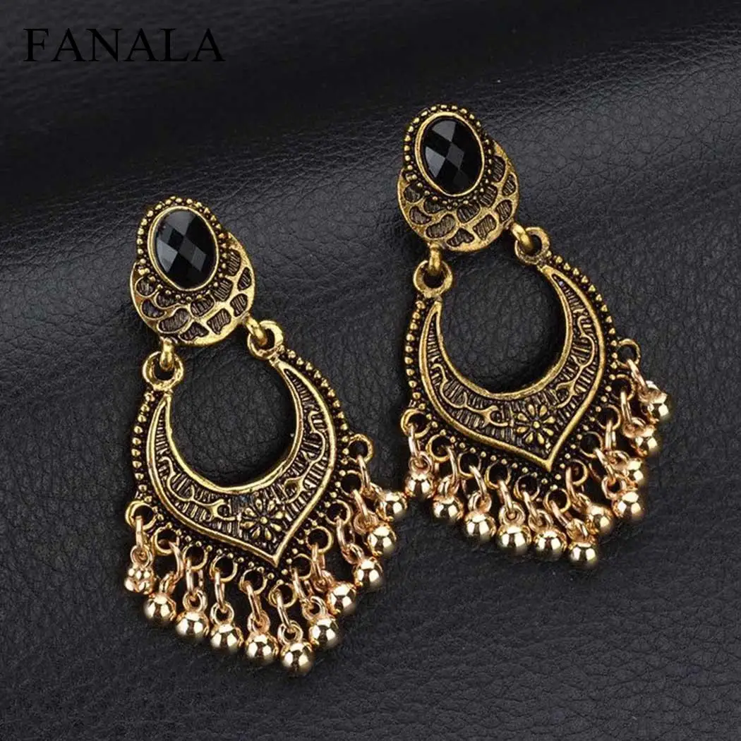 Серьги Свадебные Для женщин Jewelry вечерние кисточкой подарок Ретро Rhinestone Стиль