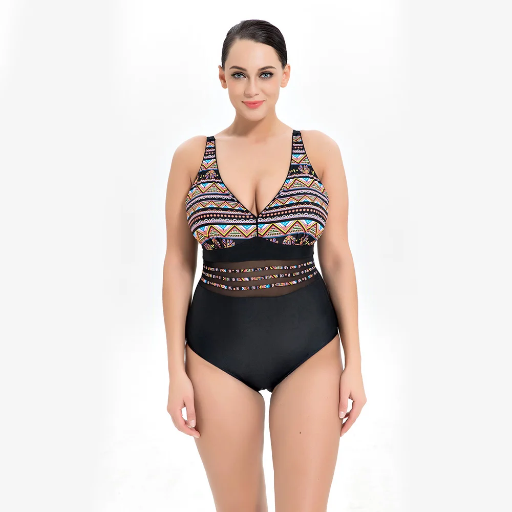 2019 Новый Цельный купальник женский монокини с пуш-апом сетчатый цельный костюм