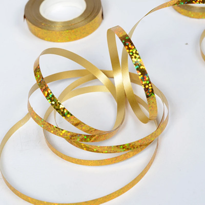 100 рулонов 10 м фольгированные шары лента для завивки украшение дня рождения