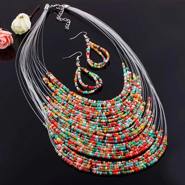 Лидер продаж 2017 года Модный стильный Ювелирный Комплект из разноцветных