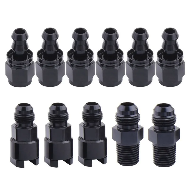 evil energy AN6 Complete LS Conversion Fuel Injection Line Fitting Install Kit EFI FI |