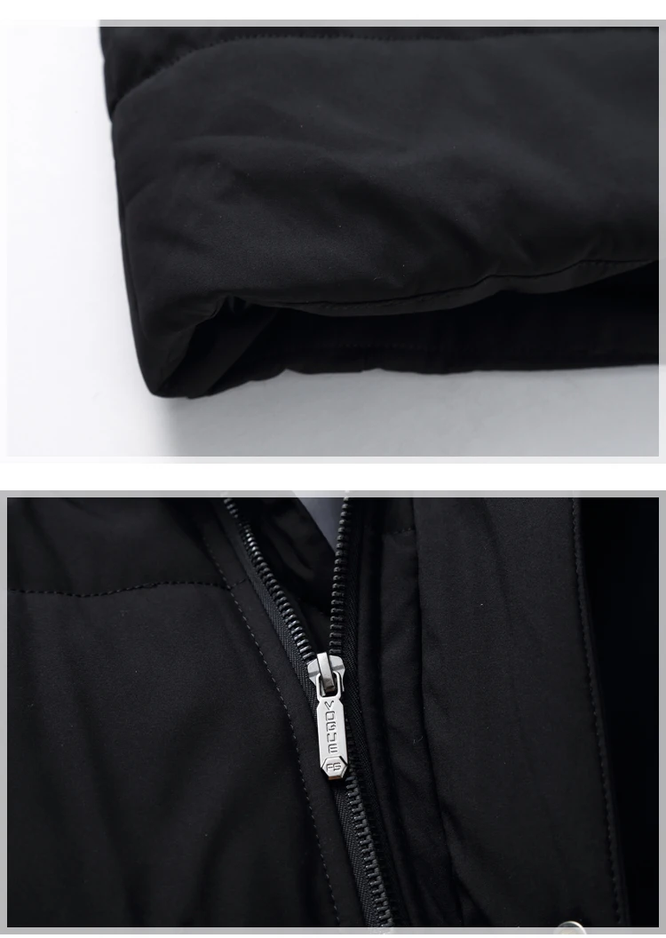 LONMMY 6XL 7XL зимняя куртка для мужчин Мех животных парка пальто будущих мам и куртки