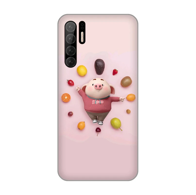 Sunshine pig cute Piglet Eat cake Soft TPU Silicone phone Case Cover for Huawei P10 Plus P20 P30 Pro P7 P8 Lite 2015 Honor 9 V10 |