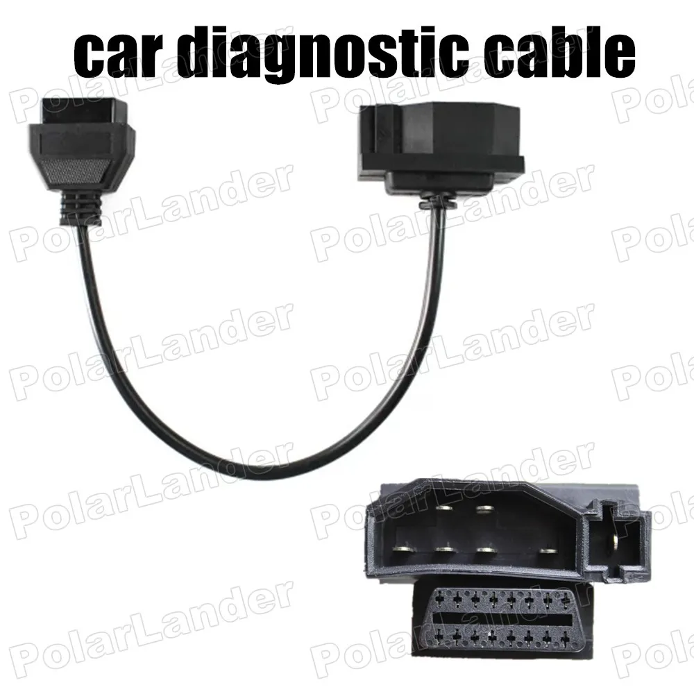 

Горячая Распродажа автомобильное соединение преобразования 7 контактов в OBD OBD2 DLC 16 контактов female кабель для автомобильного сканера для F-ORD