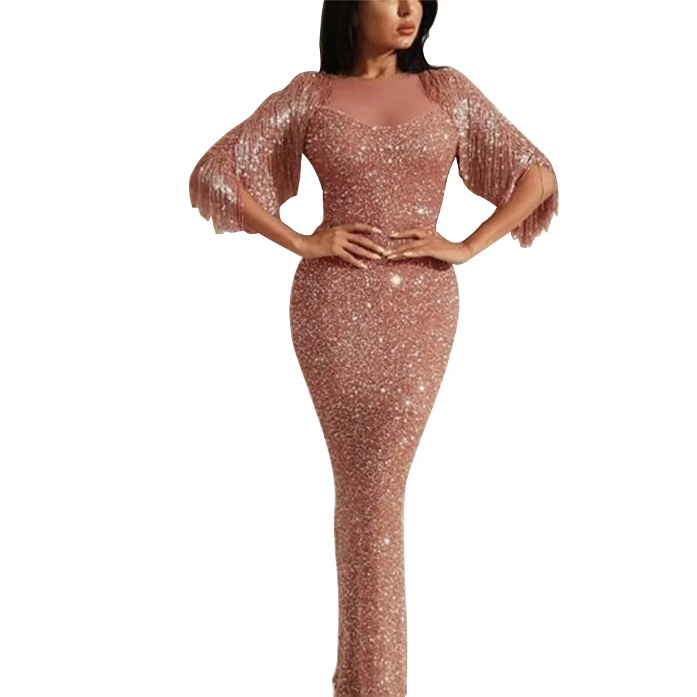 Винтажное шикарное женское платье в стиле хип хоп тонкое расшитое блестками