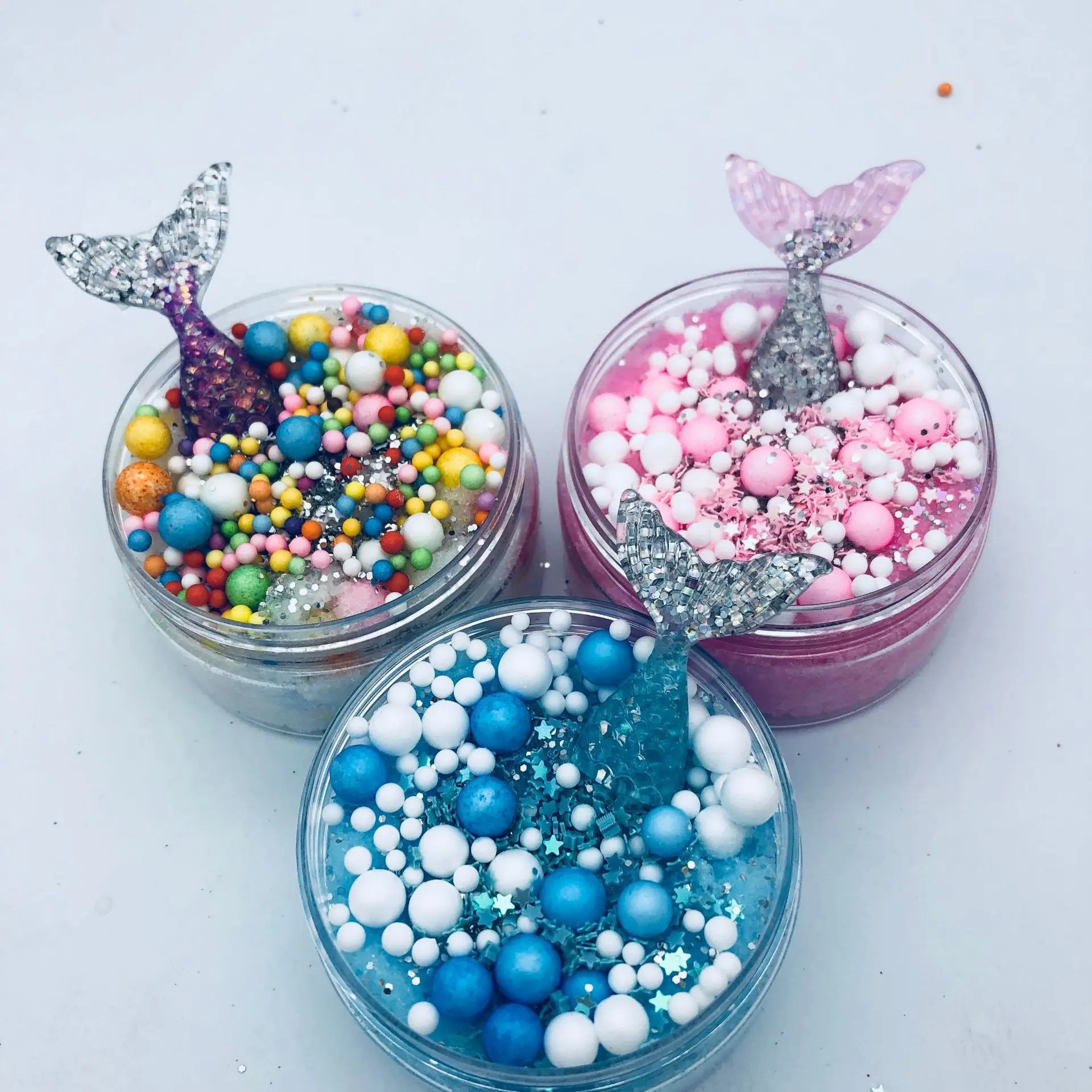 4 шт. слайм в виде облака русалки Хрустальная грязь хлопковая глина пластилин