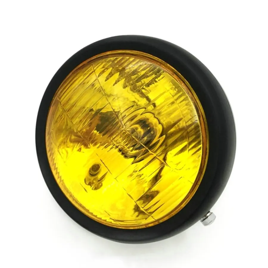 Хромированный черный свет для кафе гонки передняя фара декоративный