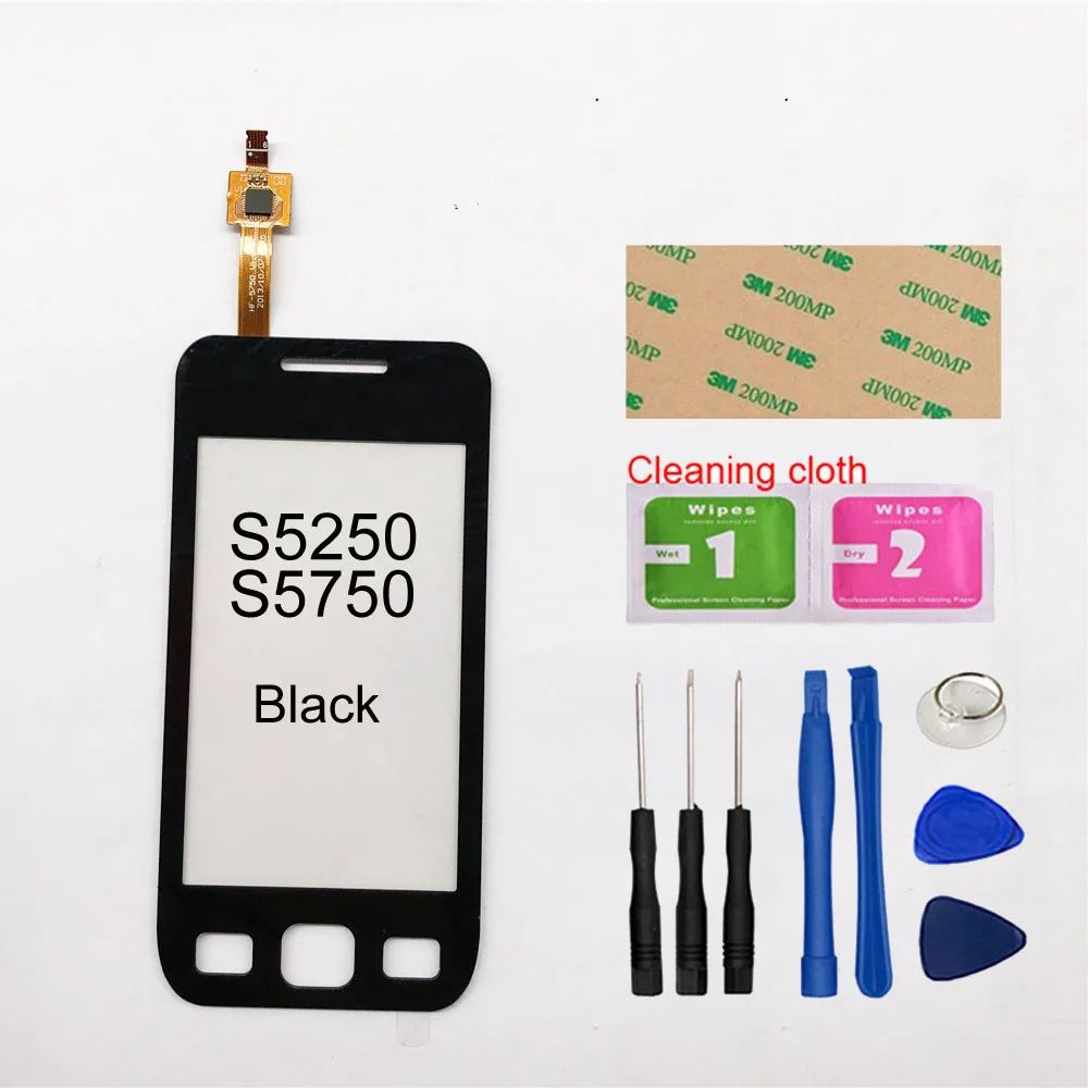 Black And Tools 3,2 ''для samsung Galaxy Wave 525 S5250 S5750 S5750E сенсорный экран дигитайзер Сенсорная панель Переднее стекло объектив сенсор - Цвет: Black And Tools
