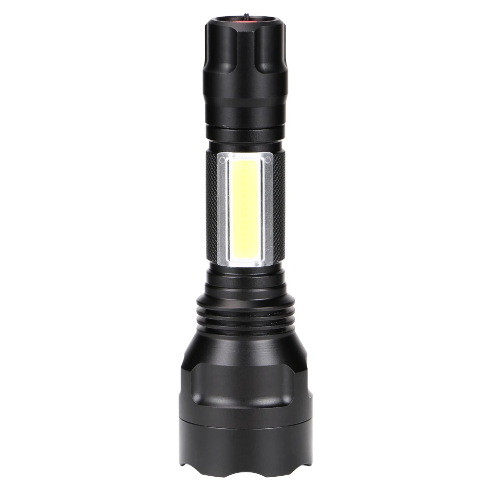 

Ультраяркий фсветильник Рик T6 + COB, светодиодный фонарик высокой мощности, фонарик с 4 режимами мощности, яркий водонепроницаемый фонарь для ...