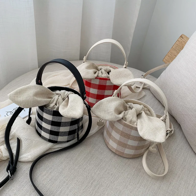 CASMOR клетчатые милые сумки для девочек дизайнерские модные женские мини