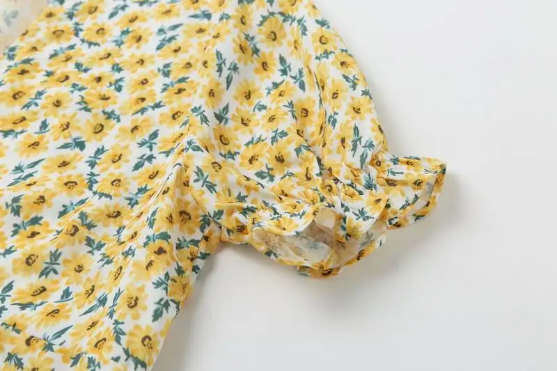 Летнее платье с цветочным рисунком новинка 2019 модный крохотный цветок принты