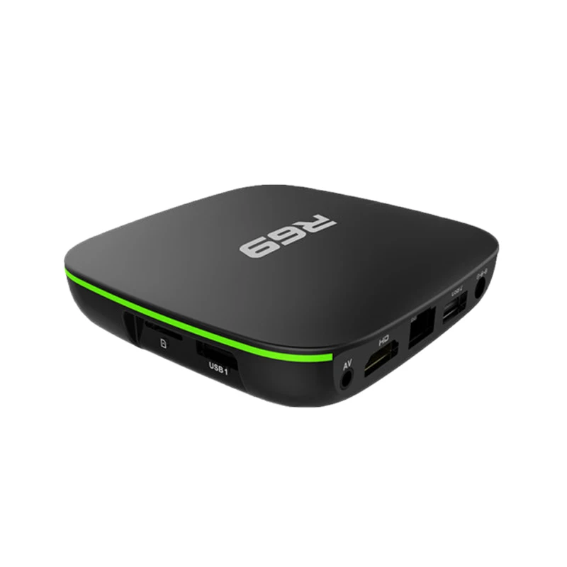 R69 Allwinner H3 четырехъядерный Android 7 1 Смарт ТВ-бокс с 2 4G wifi 1080P HD телеприставка