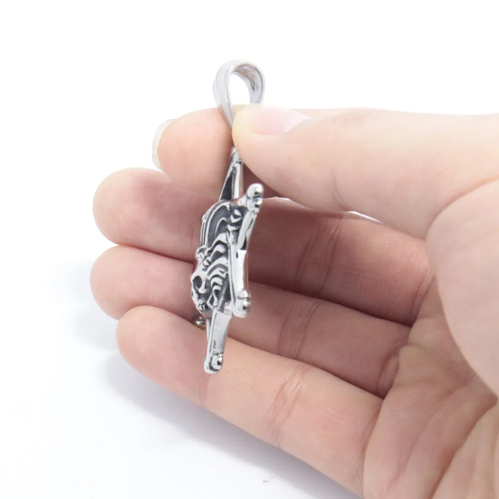 Креативные подвески из нержавеющей стали с черепом в виде пятиконечной звезды