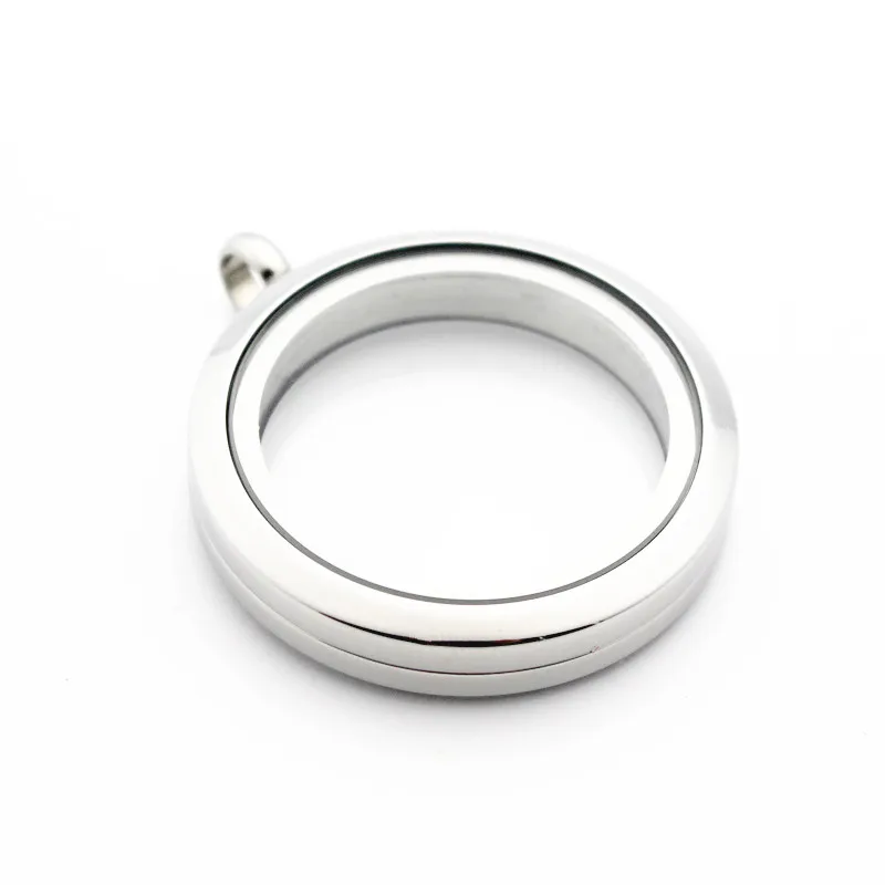 Смешанные цвета Простой плавающий медальон с подвесками 316L нержавеющая сталь