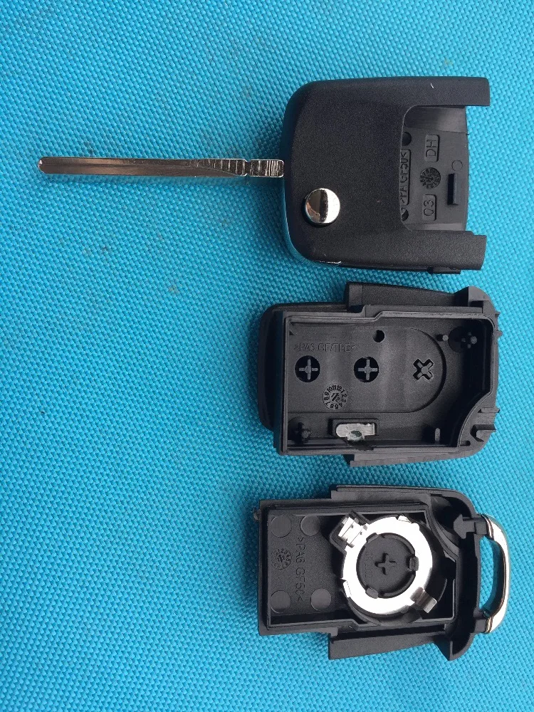 Для VWw для AUDI VW GOLF PASSAT BORA TOUREG SHARAN 2/3 пуговицы удаленное Брелок чехол Blade