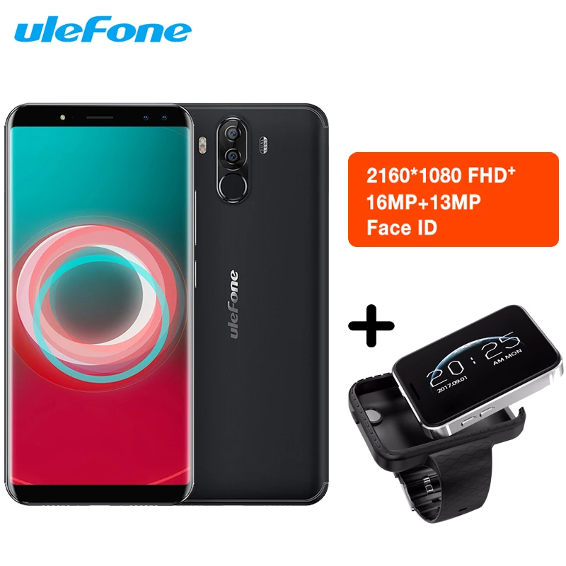 Смартфон Ulefone Power 3S экран 6 0 дюйма 18:9 FHD + 6350 мАч Android 7 1 4 камеры 16 Мп Восьмиядерный