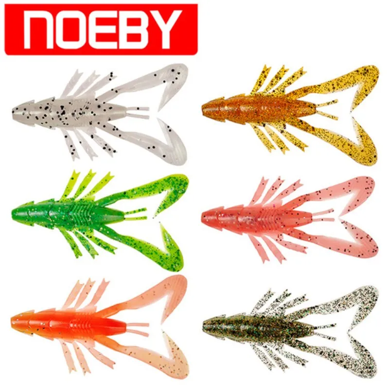 NOEBY 5 шт./лот 85 мм 4 8 г креветки для рыбалки силиконовые приманки Isca искусственная