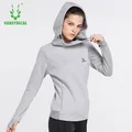 Майка для женской йоги VANSYDICAL куртки тренировочный костюм с кофтой с длинными рукавами и капюшоном, футболка для тренажерного зала и бега Фитнес облегающая одежда для верхней части тела и тренировок, спортивное пальто