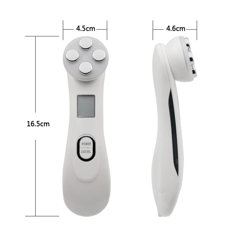 Устройство для ухода за лицом с электропорацией, РФ-радиочастотной терапией, фотонной светодиодной терапией и омолаживанием кожи