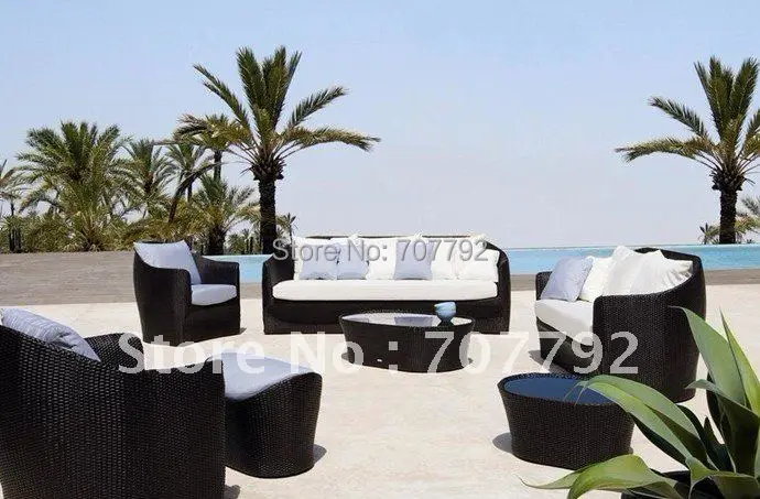 Горячая Распродажа городской новый стиль садовый диван уличный наборы диванов