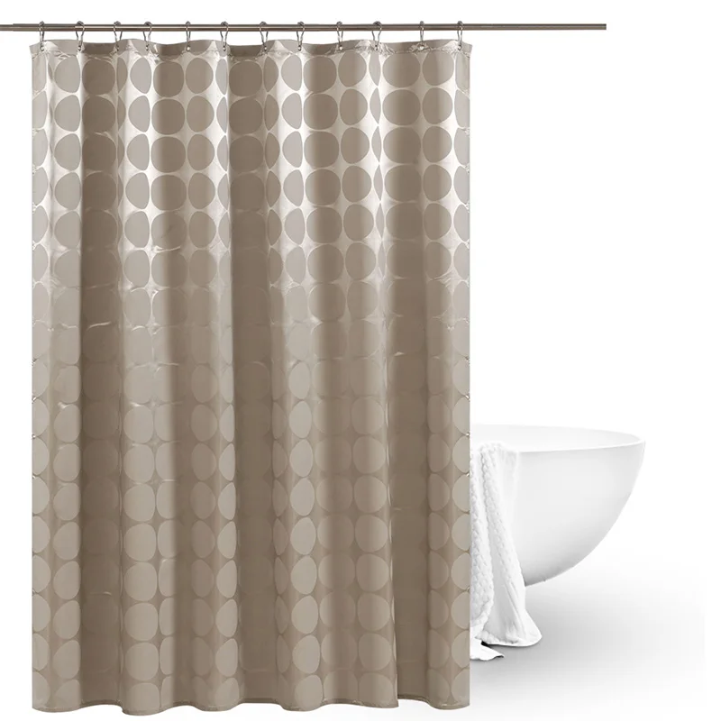 Simple Style High-Quality Polyester Cloth Shower Curtain Mocha Ball Spot Pattern Waterproof And Mildew Sanitary Insulati YL-09 | Дом и сад