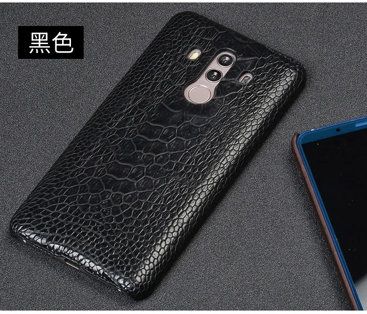 Роскошный кожаный чехол для телефона huawei P10 P20 Lite P10 P20 P30 Pro чехол из натуральной кожи страуса для mate 10 lite P smart чехол