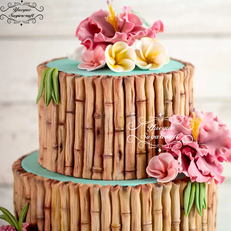 Силиконовая форма Yueyue Sugarcraft Бамбуковая для украшения торта шоколадной