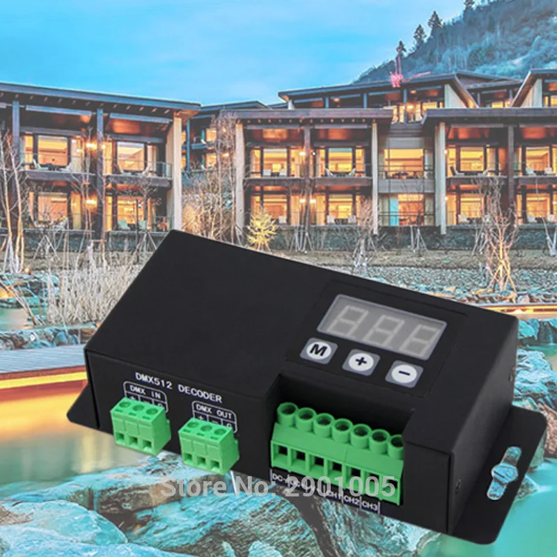 Новый декодер постоянного напряжения DMX512 3CH входной сигнал DMX512/1990 светодиодный