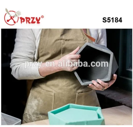 Силиконовая форма для цветочных горшков DIY многоразовая бетонного цемента 3D ваза