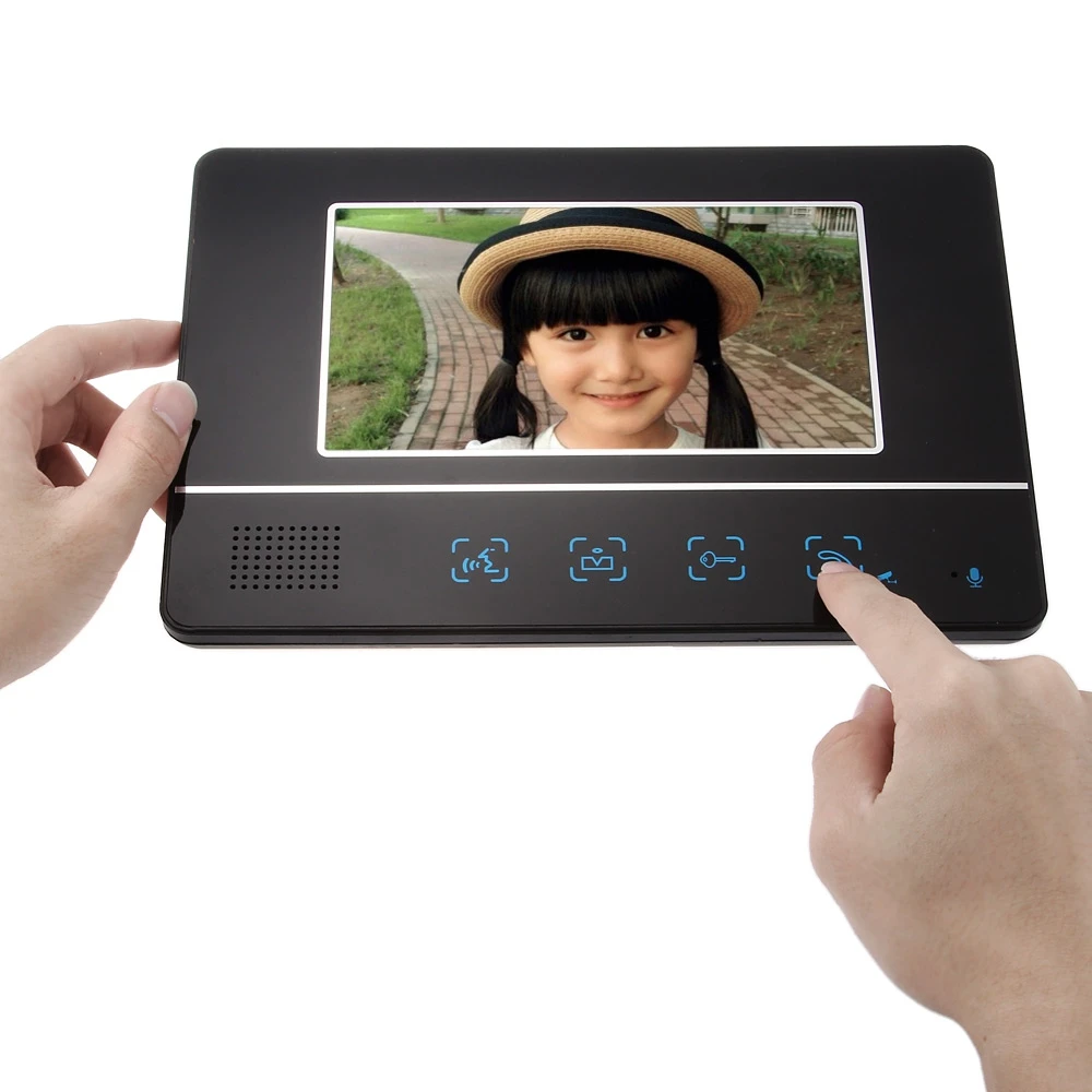 SY811MKB12 7 дюймов TFT экран Hands Free домофон дверной звонок Инфракрасные светодиоды в