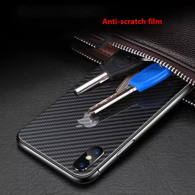 3D Анти отпечатков пальцев HD углеродное волокно мягкая пленка для iPhone X XS XR MAX