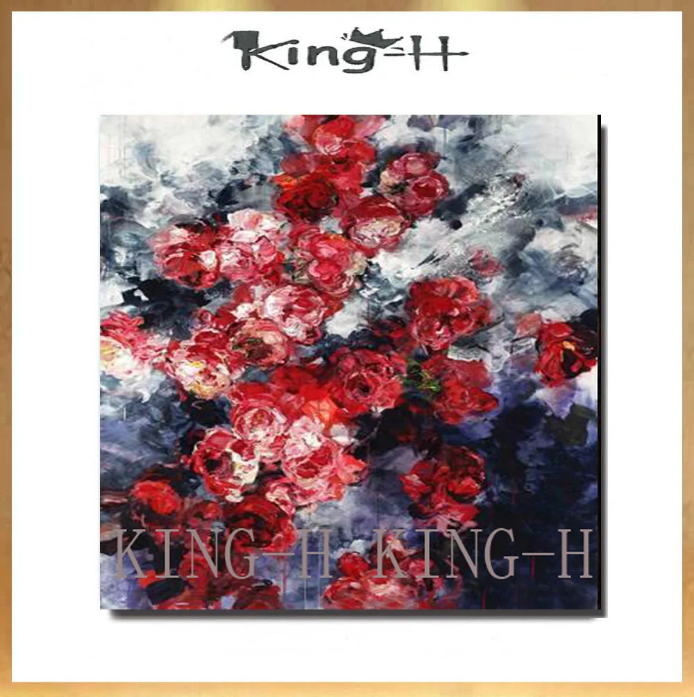 Painting Abstract Modern High Quality Rural Green Lotus Plants To Decorate The Hall Children Room Porch