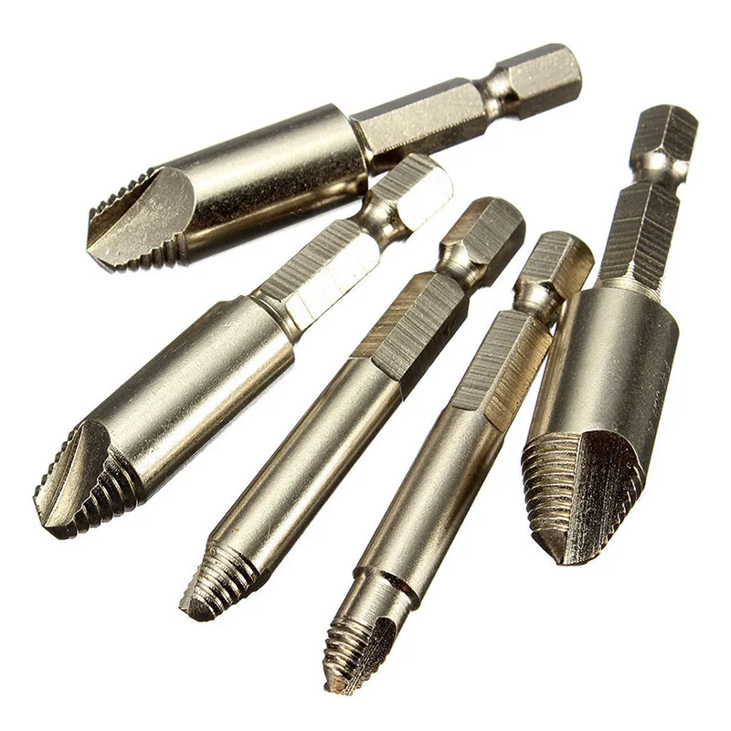 5 шт. набор для удаления шурупов с шестигранным хвостовиком 1/4 легко снимается SKD88