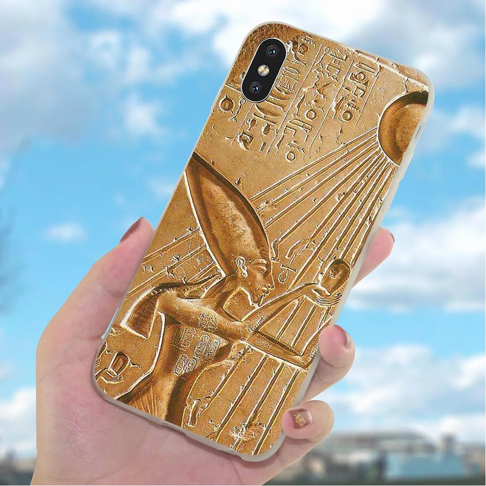 Мягкий чехол для телефона из ТПУ iPhone X Анубис Анкх Фараона 6 6S XR Xs Max 8 Plus 7 5S 5 SE