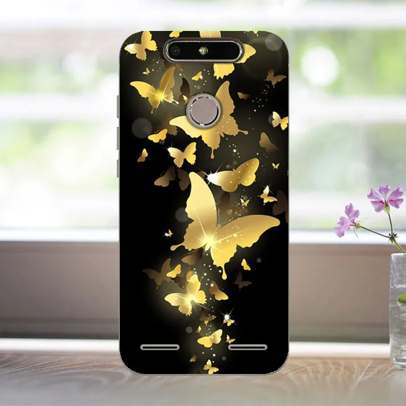 JHD FANATU zte V8 мини-Чехол, силиконовый мягкий ТПУ 5 дюймов, защитный чехол с принтом для zte Blade V8 mini V 8 mini чехол для телефона - Цвет: JHD