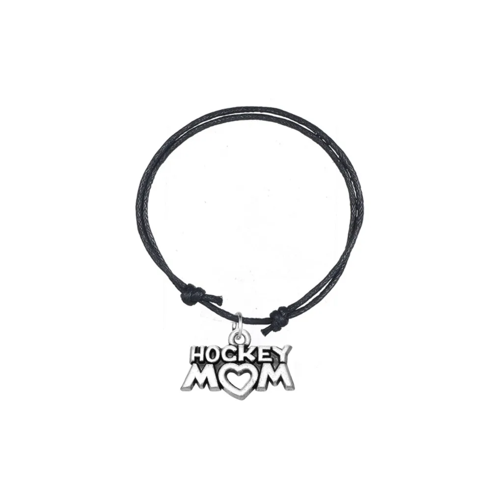 Регулируемые браслеты для женщин Skyrim 10 шт./лот хоккейная мамочка алфавит воск