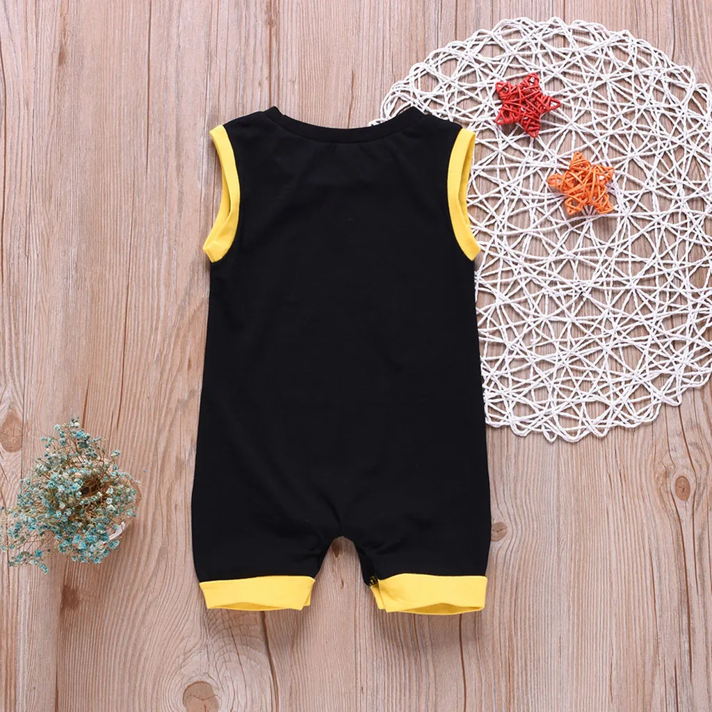 Одежда для новорожденных мальчиков и девочек Хлопковый комбинезон Летняя одежда