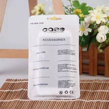 100Pcs 12X20cm Plastic zipper Bag Cell Phone Accessories Mobile Phone Case Cover Packaging Package Bag for iPhone 8 7 6S 6 Plus