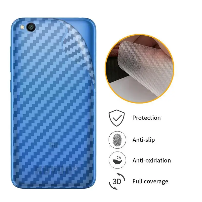 Защитная пленка для задней панели Xiaomi Mi Paly 3D защитная из углеродного волокна Redmi GO