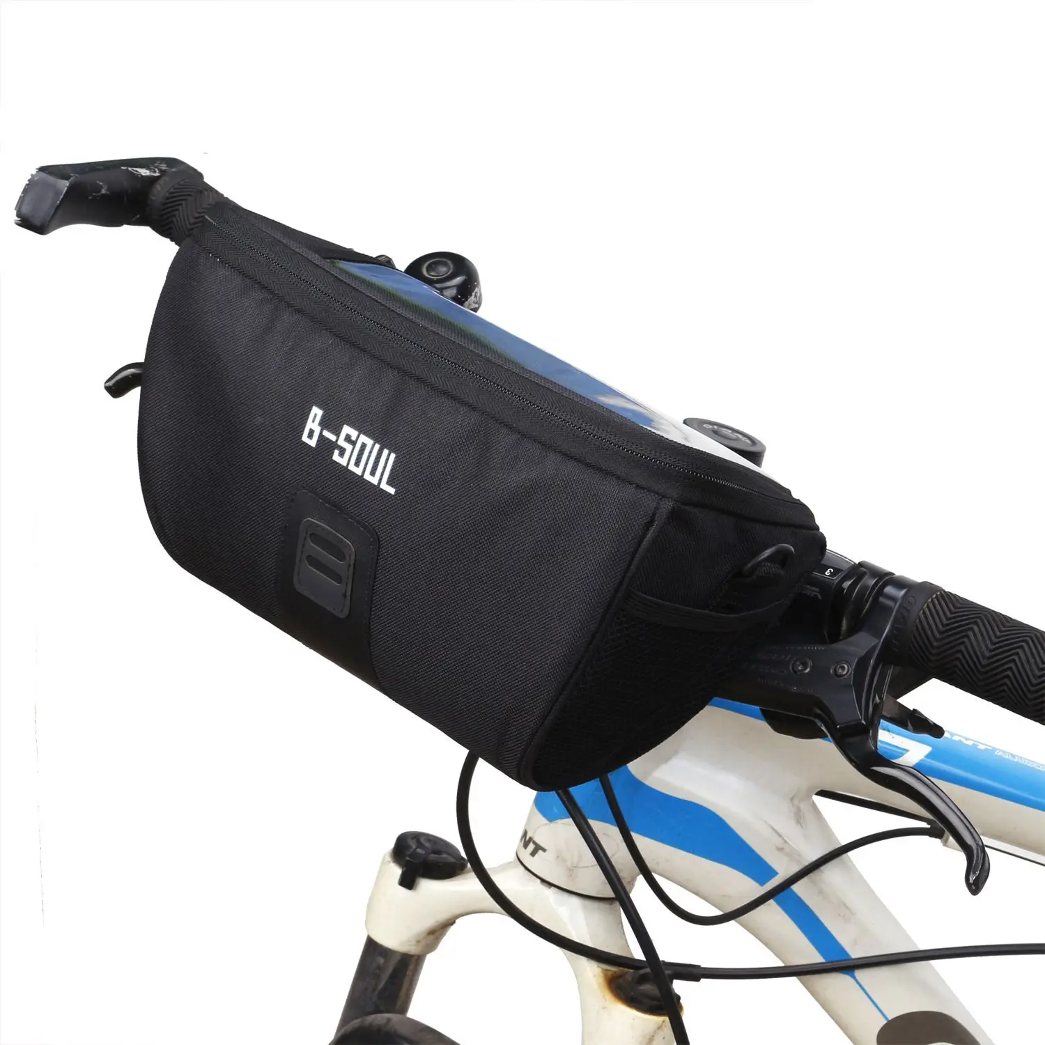 FLGT-B-SOUL Black Bicycle Bike Handlebar Bag Front Tube Pocket Shoulder Pack Outdoor | Спорт и развлечения
