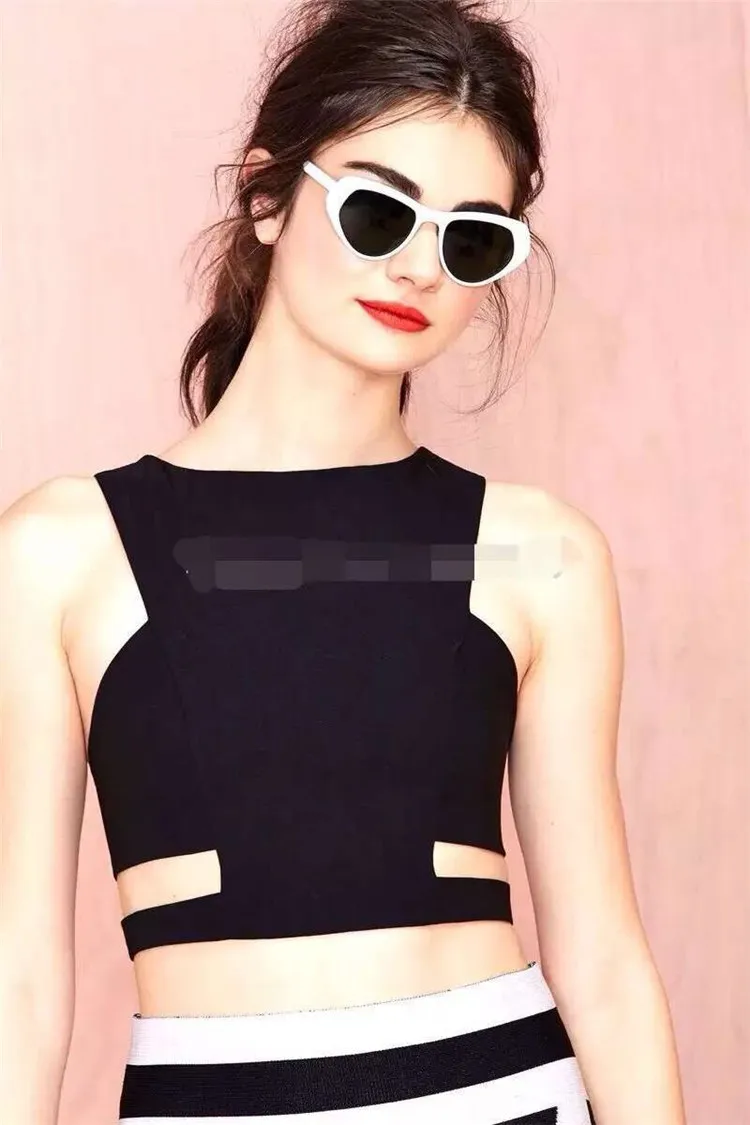 Растениеводство топы мода женщин 2016 летний новое поступление синий гл повязку