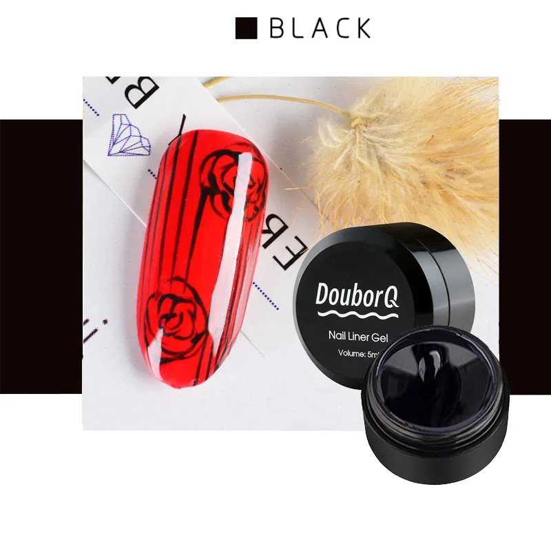 Новинка 2019 гель-паук для ногтей 6 цветов золотисто-серебряная краска шнурок