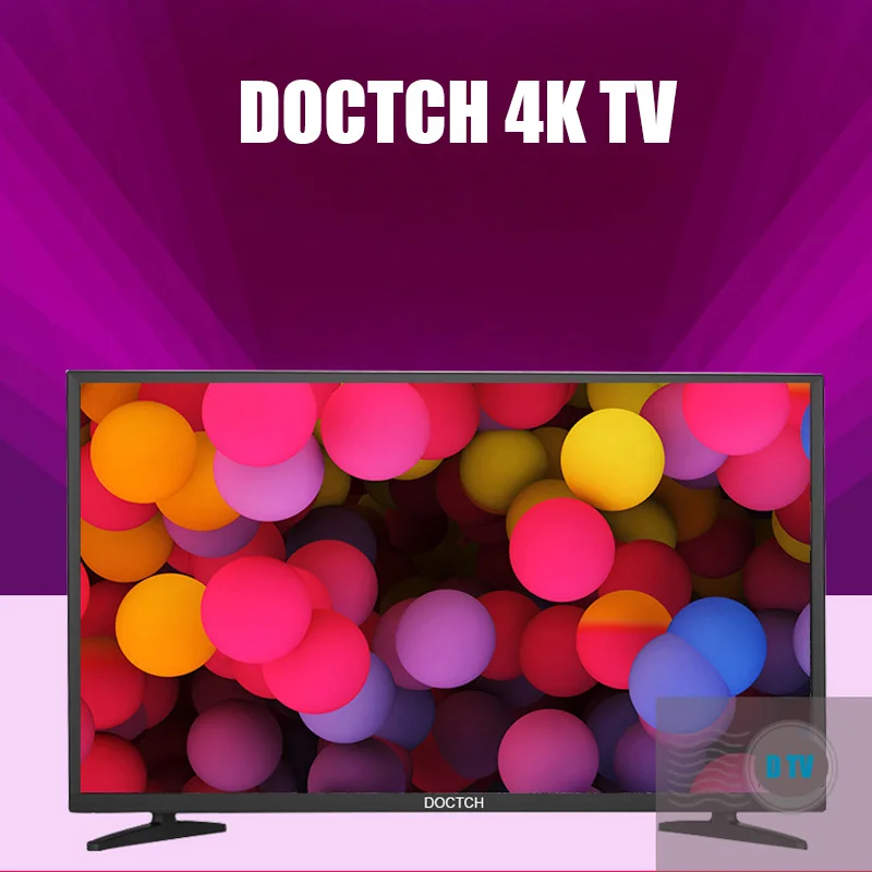 DOCTCH 4K HD сетевой ТВ Поддержка HDMI bluetooth wifi с пультом дистанционного управления для обучения домашней развлекательной игры