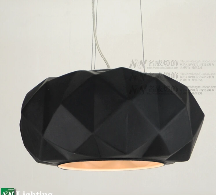 Современные 40/50 см алмазные подвесные светильники Подвеска стекло абажур